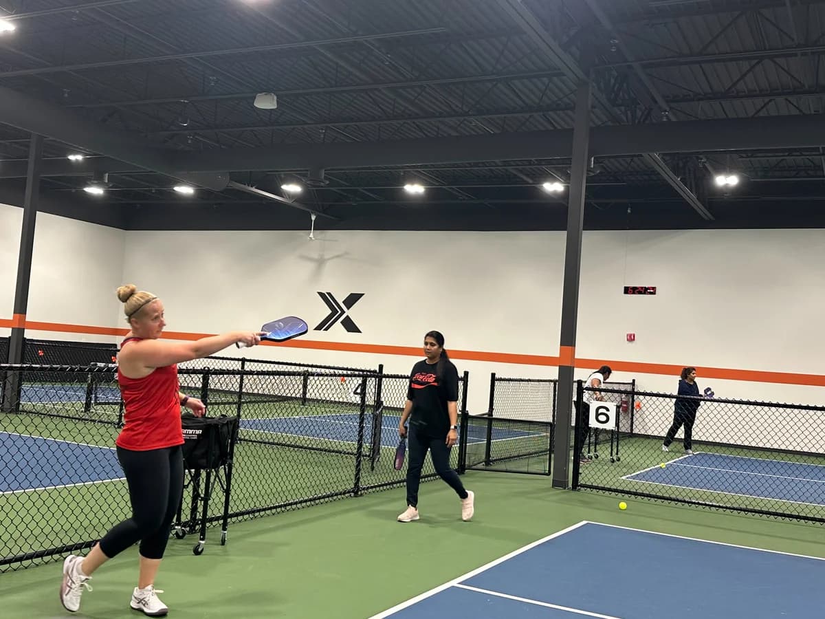 Professional indoor pickleball courts at PickleX Plymouth Minnesota